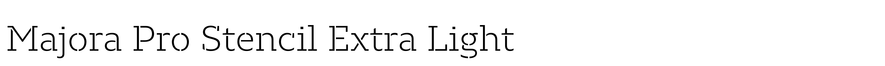 Majora Pro Stencil Extra Light